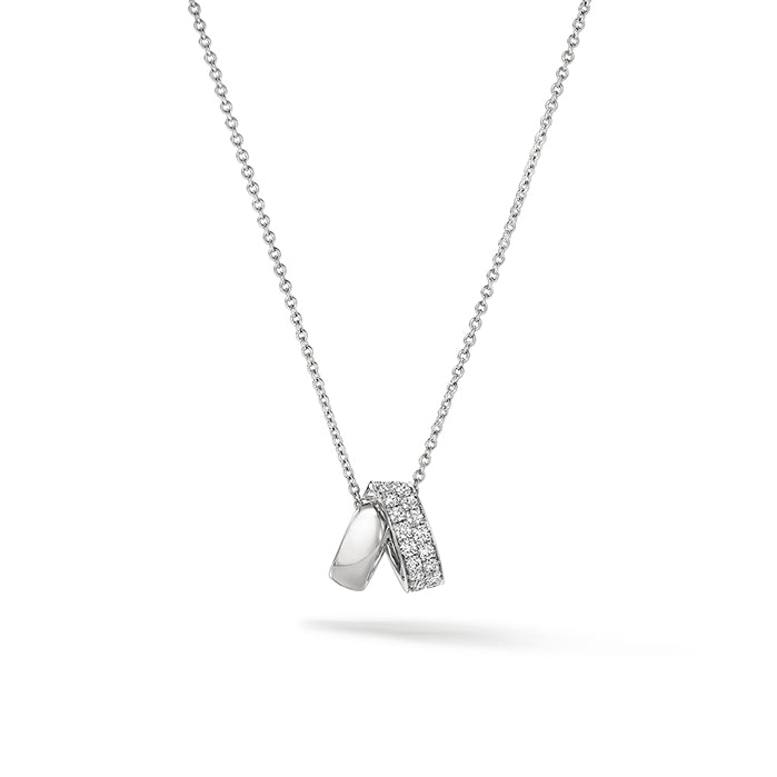 Inside Out Diamond Rondel Pendant - Dracakis Jewellers