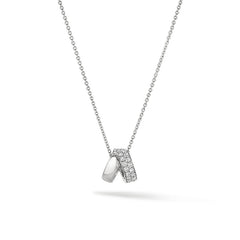Inside Out Diamond Rondel Pendant - Dracakis Jewellers