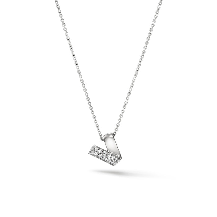 Inside Out Diamond Rondel Pendant - Dracakis Jewellers