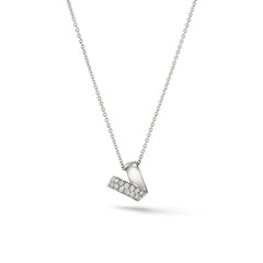 Inside Out Diamond Rondel Pendant - Dracakis Jewellers