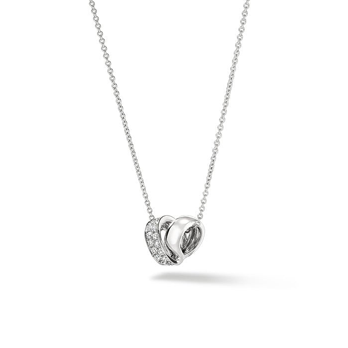Inside Out Diamond Rondel Pendant - Dracakis Jewellers