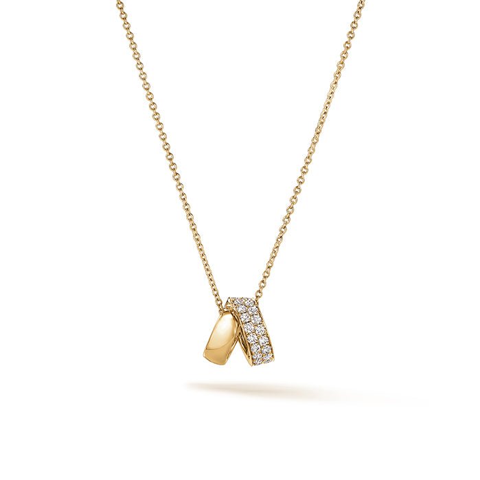 Inside Out Diamond Rondel Pendant - Dracakis Jewellers