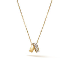 Inside Out Diamond Rondel Pendant - Dracakis Jewellers
