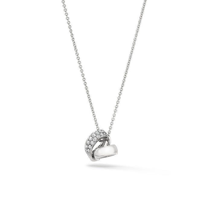 Inside Out Diamond Rondel Pendant - Dracakis Jewellers