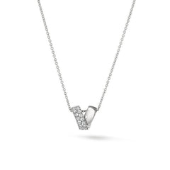 Inside Out Diamond Rondel Pendant - Dracakis Jewellers