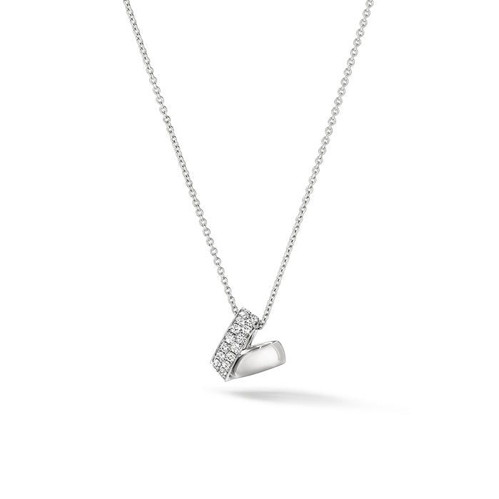 Inside Out Diamond Rondel Pendant - Dracakis Jewellers