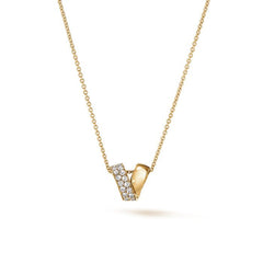 Inside Out Diamond Rondel Pendant - Dracakis Jewellers