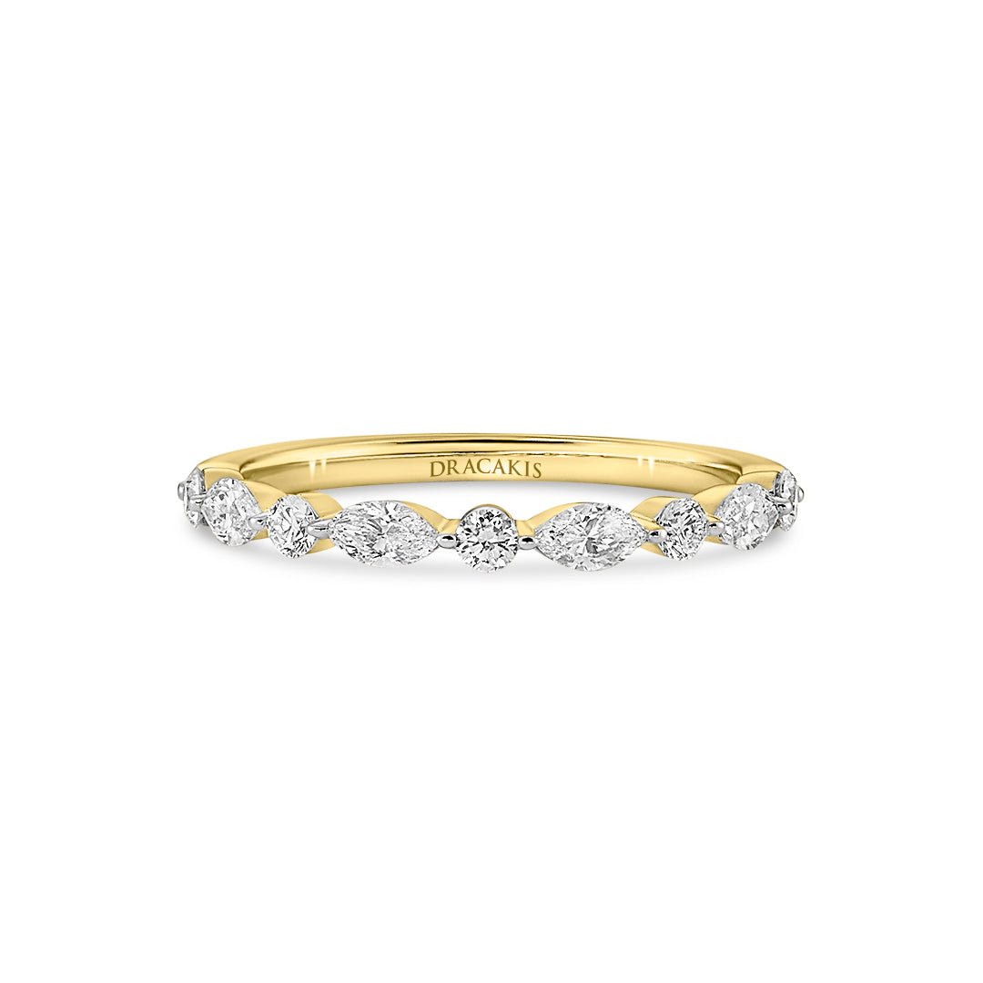 Marquise & Round Brilliant Diamond Ring - Dracakis Jewellers