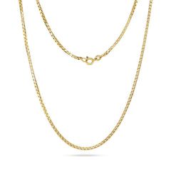 Medium Box Link Chain 9ct Yellow Gold - Dracakis Jewellers