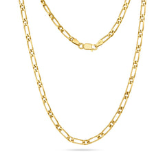 Medium Figaro Link Chain 9ct Yellow Gold - Dracakis Jewellers