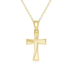 Mens Gold Cross Pendant