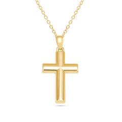 Mens Gold Cross Pendant - Dracakis Jewellers