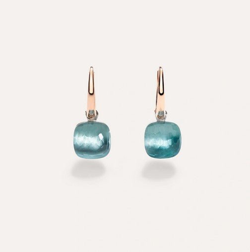 Nudo Petit Earrings Sky Blue Topaz - Dracakis Jewellers