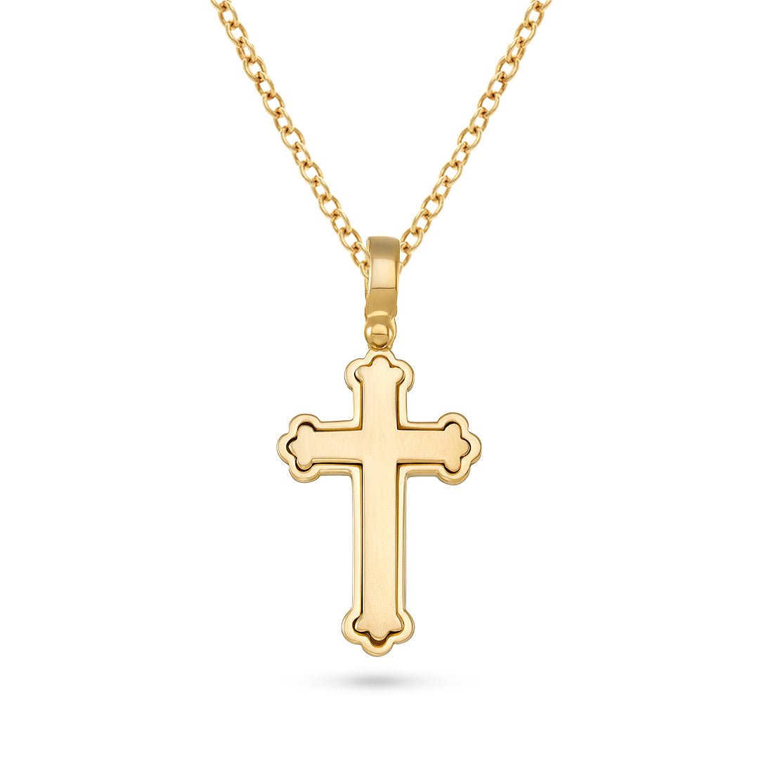 Orthodox Cross Large Size Pendant - Dracakis Jewellers