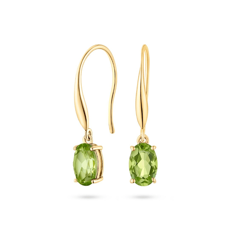 Peridot Drop Earrings (9ct) - Dracakis Jewellers
