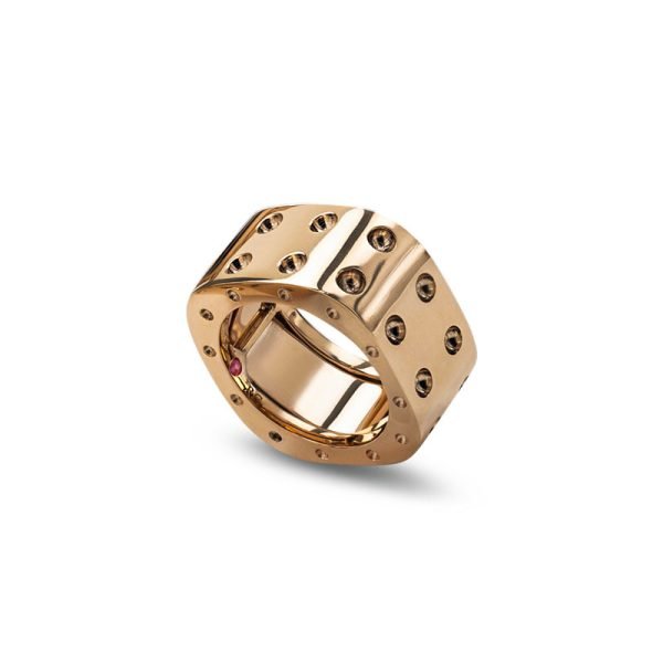 Pois Moi Wide Gold Ring - Dracakis Jewellers