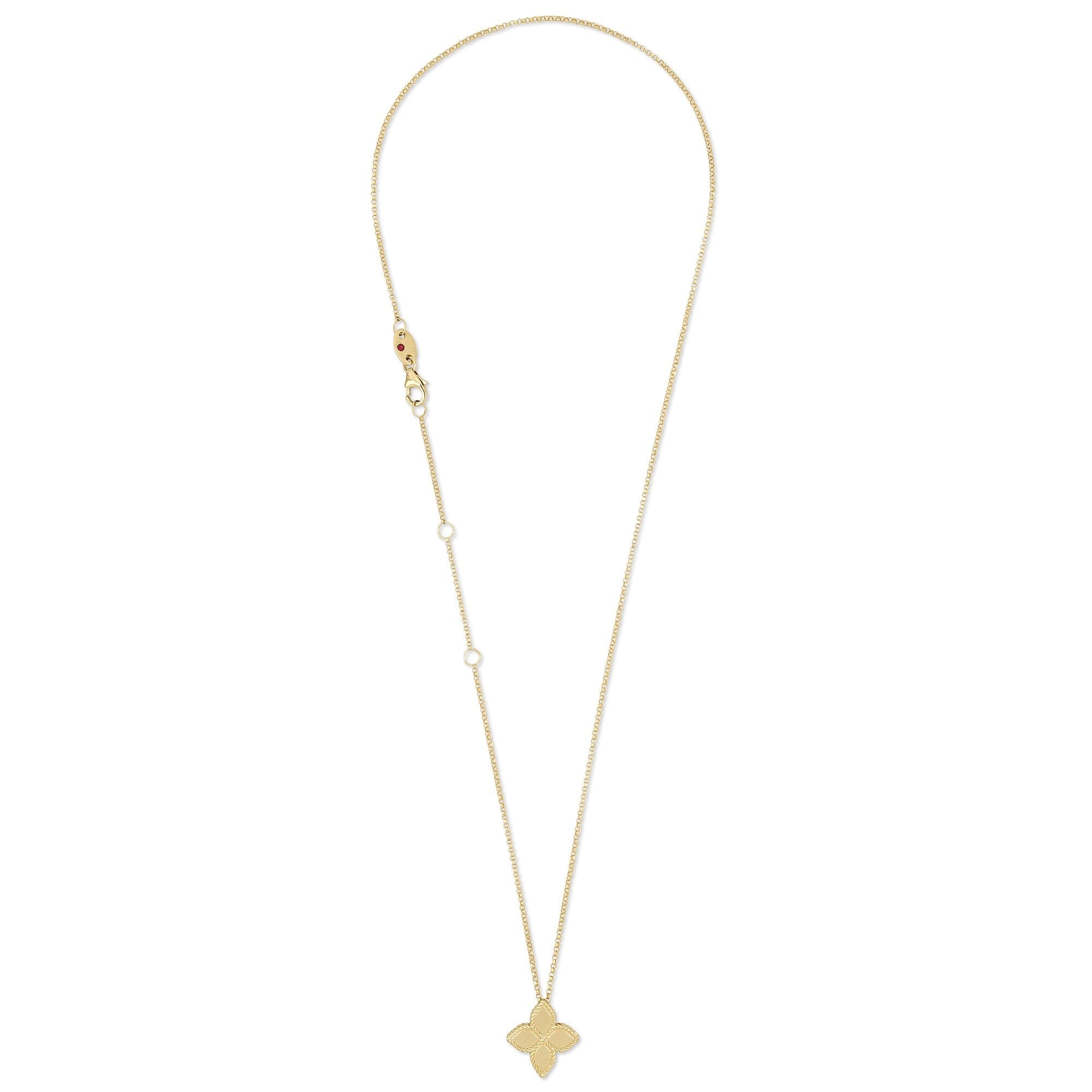 Princess Flower Yellow Gold Pendant - Dracakis Jewellers