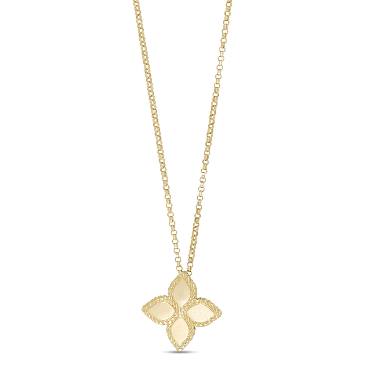 Princess Flower Yellow Gold Pendant - Dracakis Jewellers