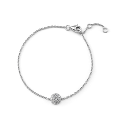 White Gold Pave Diamond Belcher Bracelet - Dracakis Jewellers