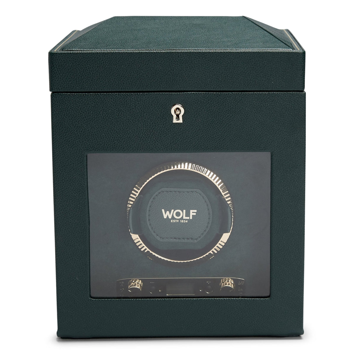 Wolf Brit Racing Green Single Watch Winder - Dracakis Jewellers