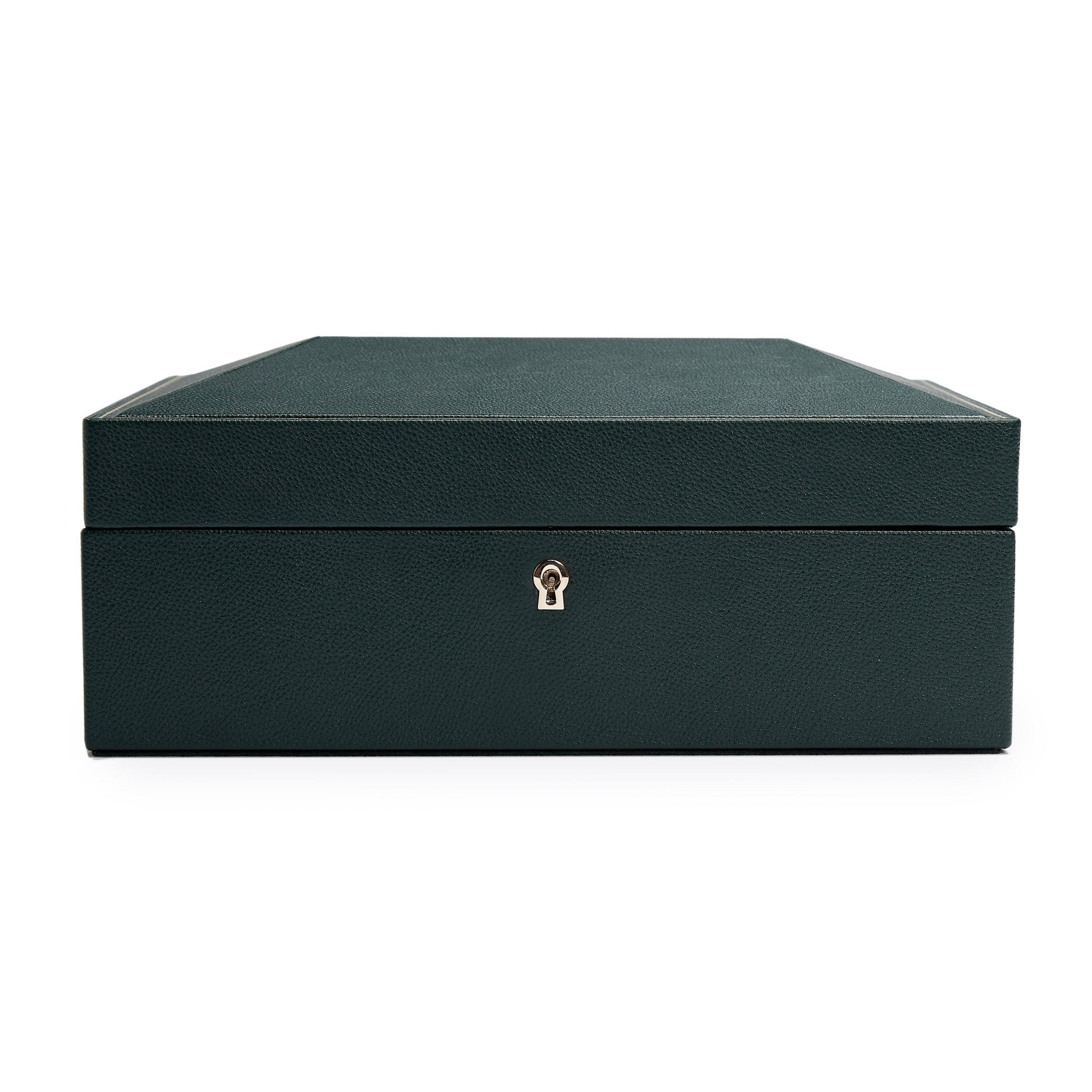 Wolf British Racing Green 8 Pc Watch Box - Dracakis Jewellers