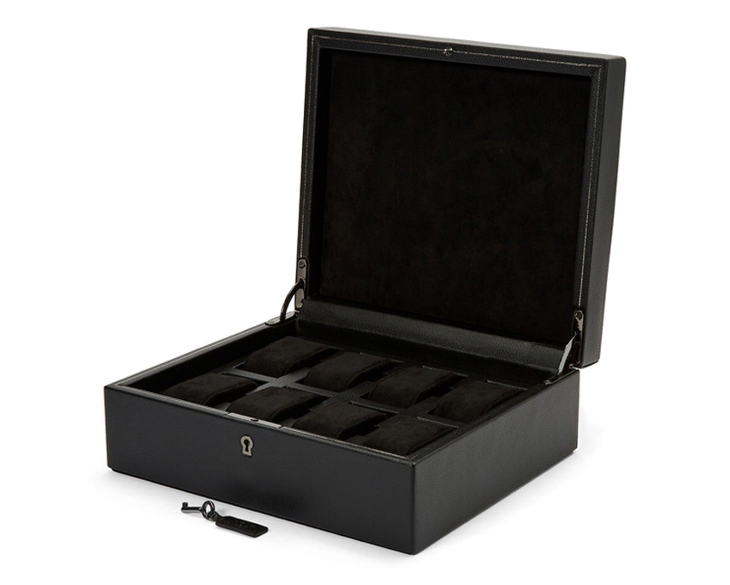 Wolf British Racing Green 8 Piece Watch Box Black - Dracakis Jewellers