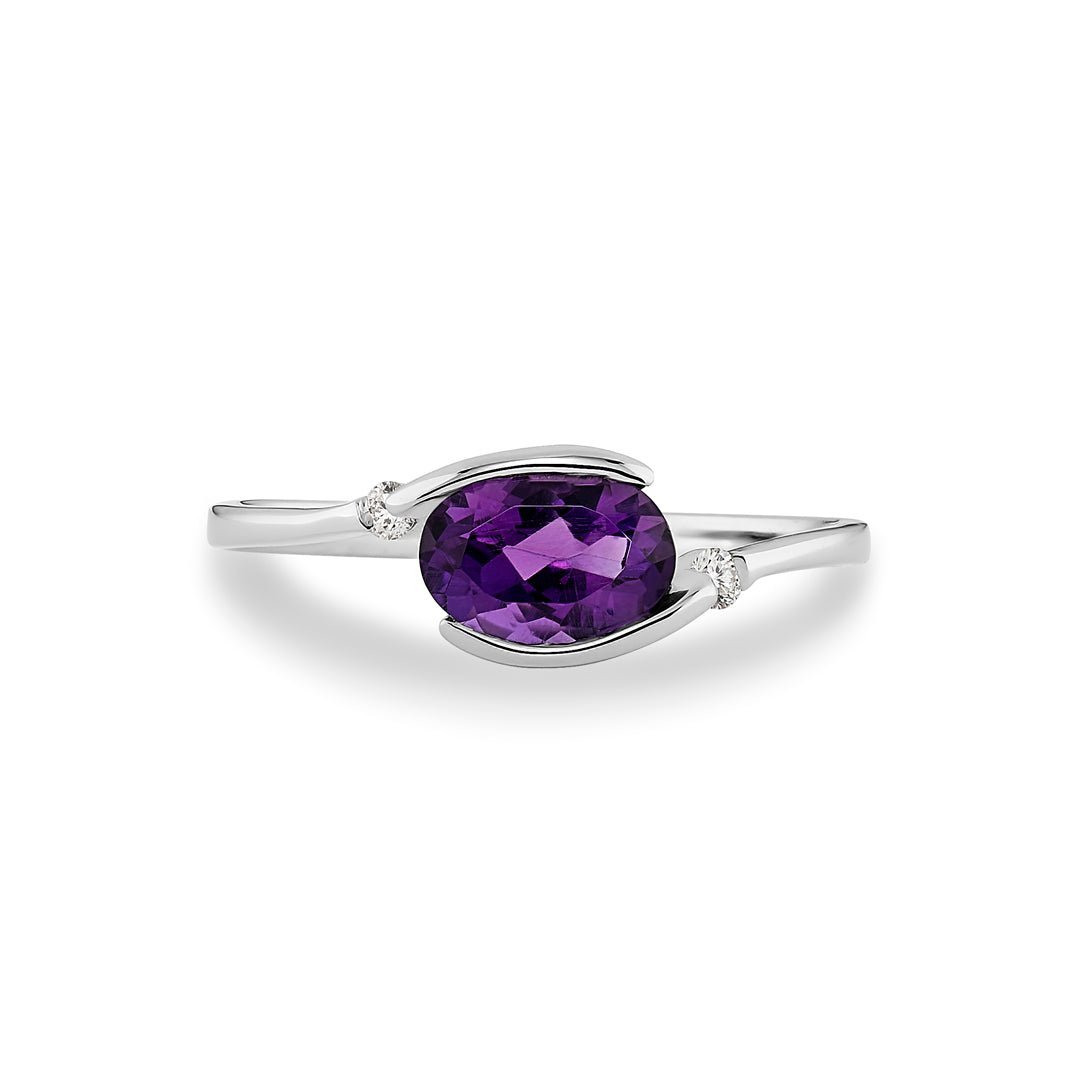 Amethyst & Diamond Ring - Dracakis Jewellers