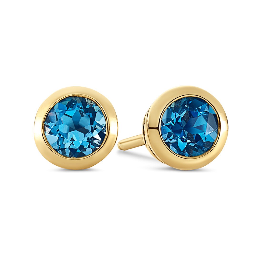 Aquamarine Stud Earrings - Dracakis Jewellers
