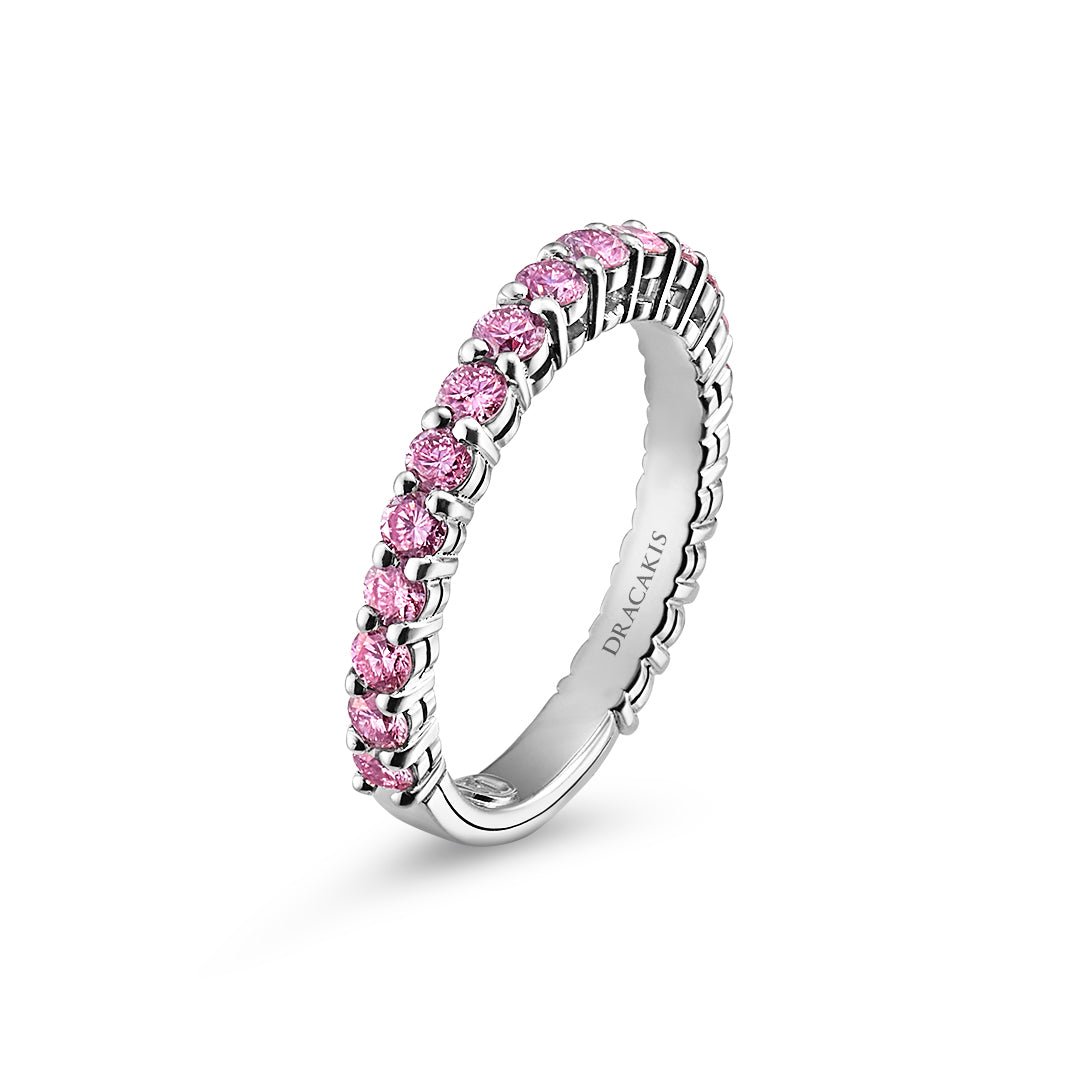Australian Pink Diamond Eternity Ring - Dracakis Jewellers