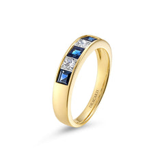 Blue Sapphire & Diamond Ring - Dracakis Jewellers