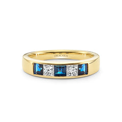 Blue Sapphire & Diamond Ring - Dracakis Jewellers