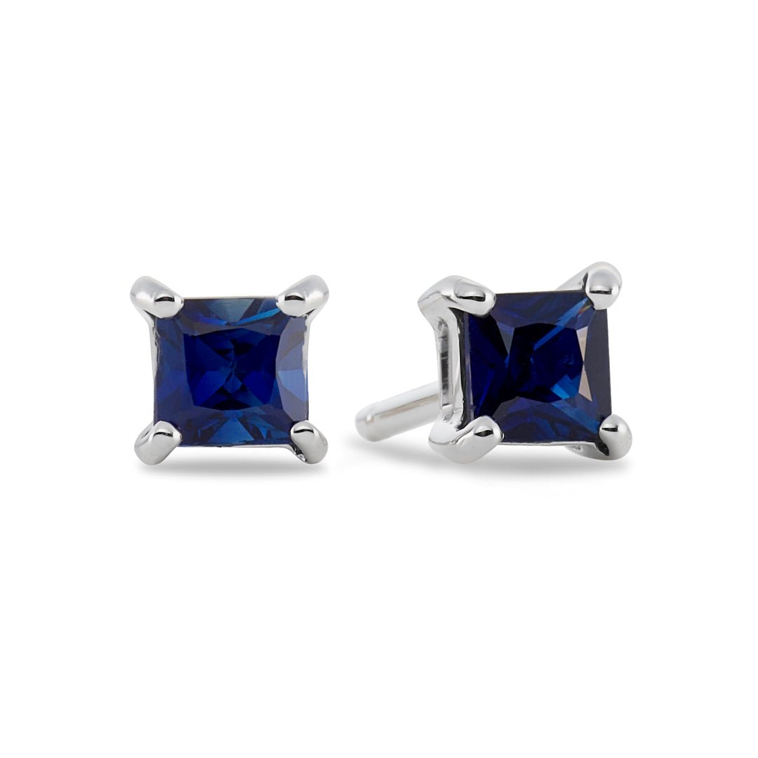 Blue Sapphire Stud Earrings - Dracakis Jewellers