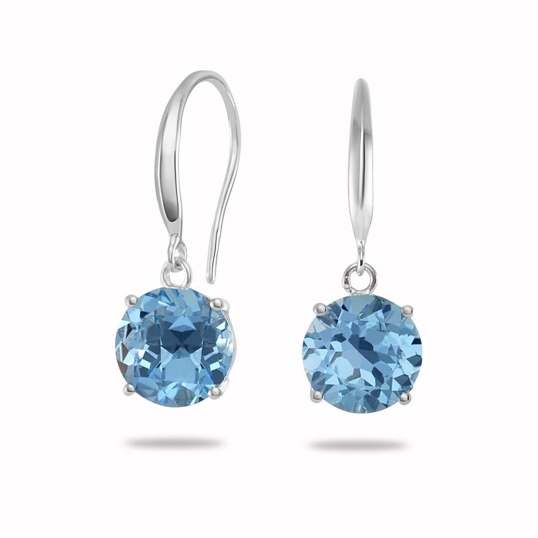 Blue Topaz Earrings - Dracakis Jewellers