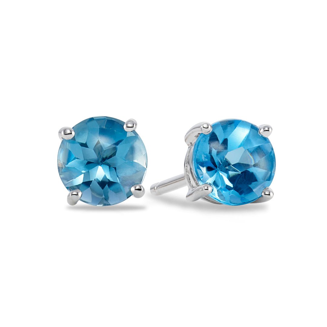 Blue Topaz Earrings - Dracakis Jewellers