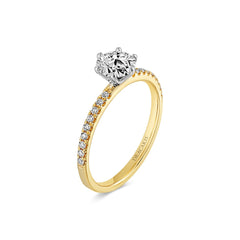 Brilliant Cut Diamond Band Engagement Ring - Dracakis Jewellers