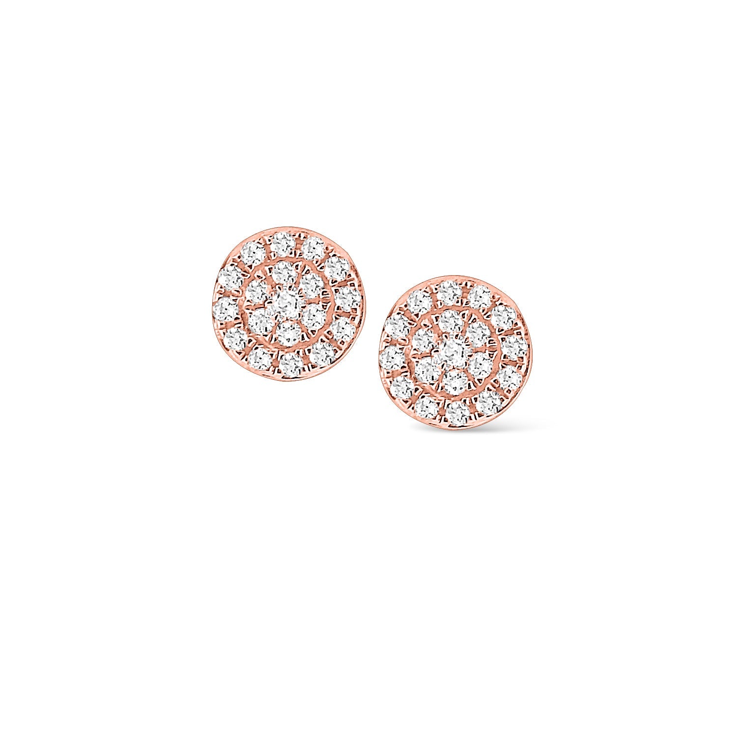 Diamond Circle Stud Earrings - Dracakis Jewellers