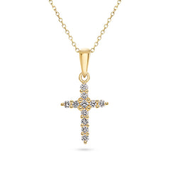 Diamond Cross Pendant - Dracakis Jewellers