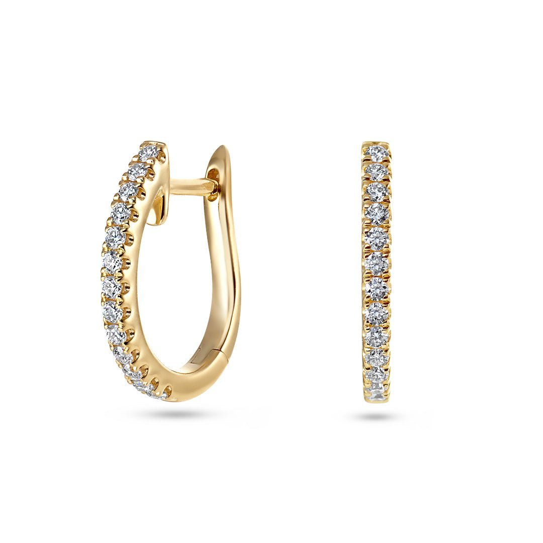 Diamond Huggie Earrings - Dracakis Jewellers