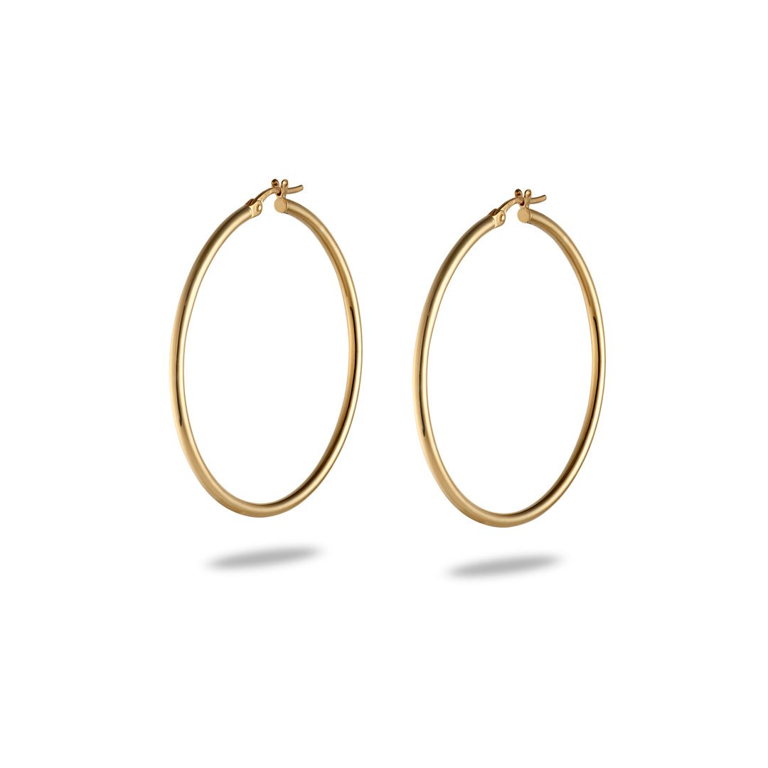Gold Hoop Earrings - Dracakis Jewellers