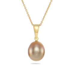 Golden South Sea Pearl Pendant - Dracakis Jewellers