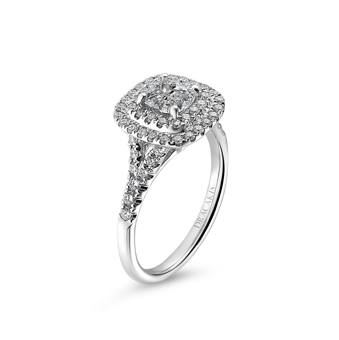 Cushion Cut Diamond Engagement Ring - Dracakis Jewellers