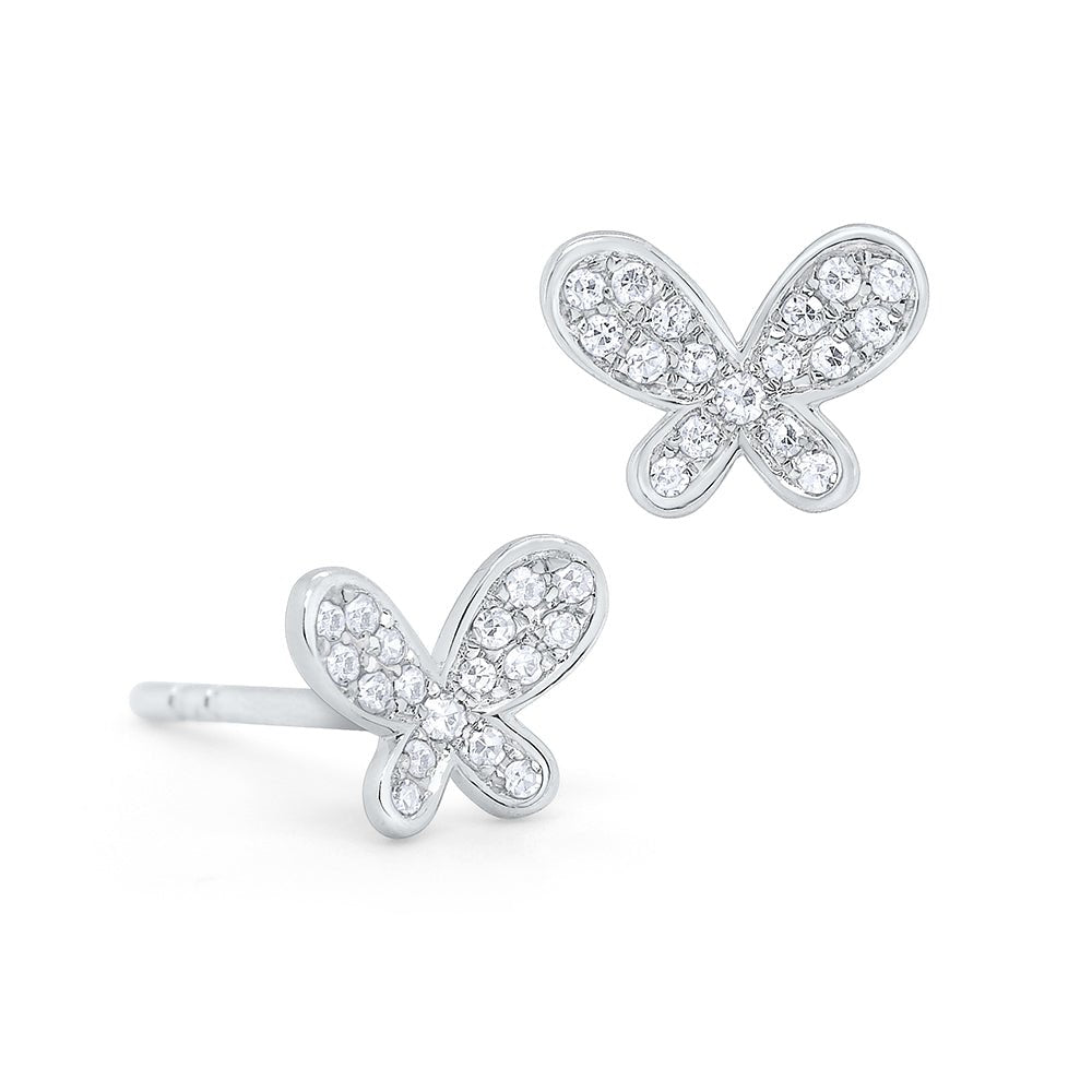 Diamond Butterfly Earrings - Dracakis Jewellers