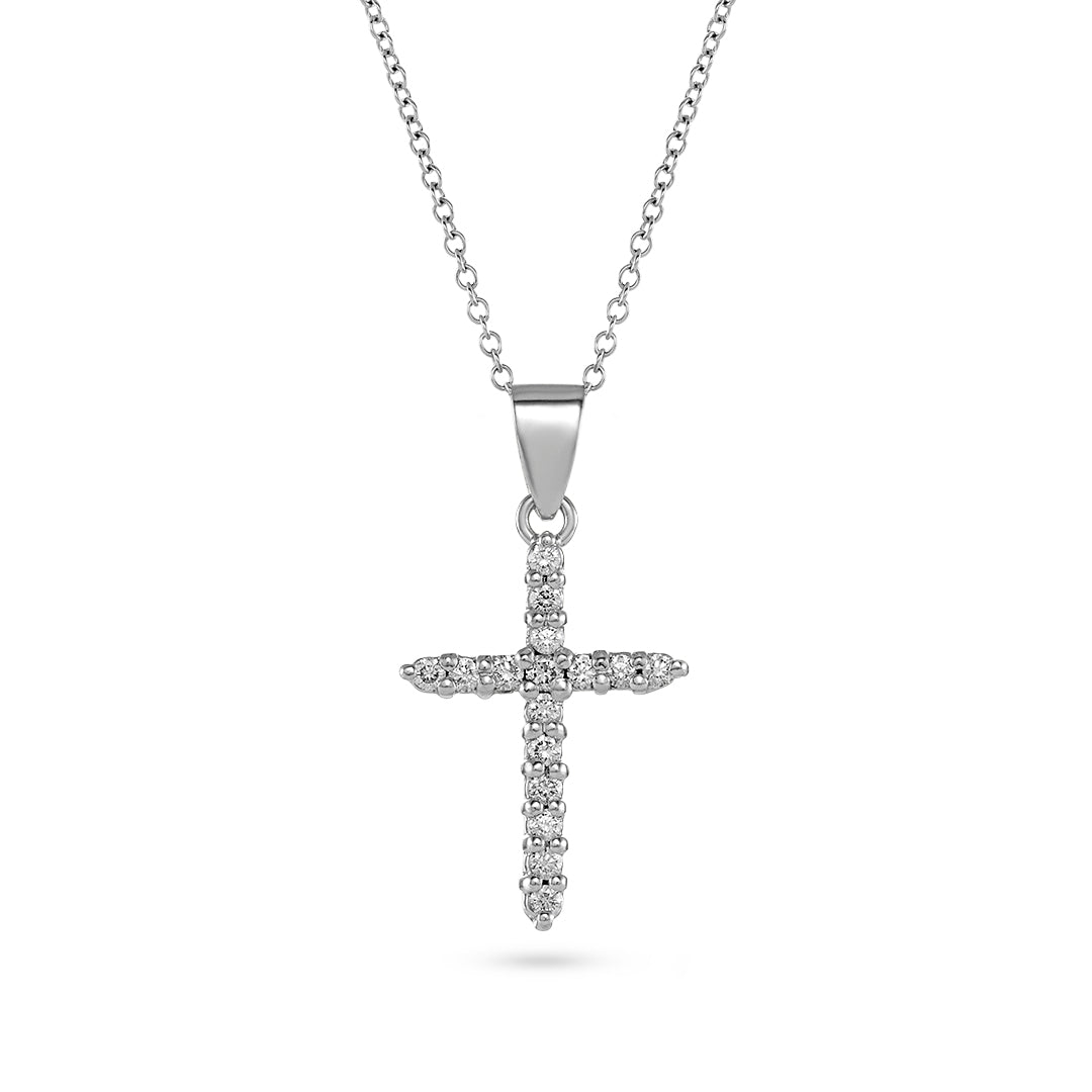 Diamond Cross Penant - Dracakis Jewellers