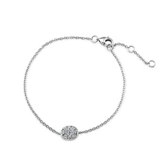 Diamond Halo Chain Bracelet - Dracakis Jewellers