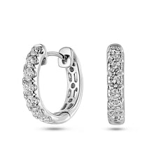 Diamond Hoop Earrings (0.67ct) - Dracakis Jewellers