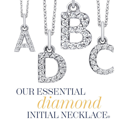 Diamond Initial Necklace - Dracakis Jewellers | Dracakis Jewellers