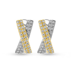 Diamond 'Kiss' Shaped Pave Earrings - Dracakis Jewellers