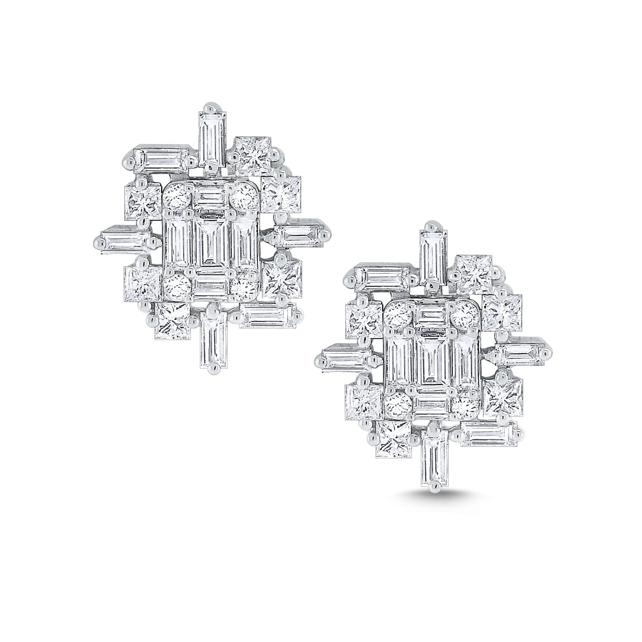 Diamond Metropolis Stud Earrings - Dracakis Jewellers