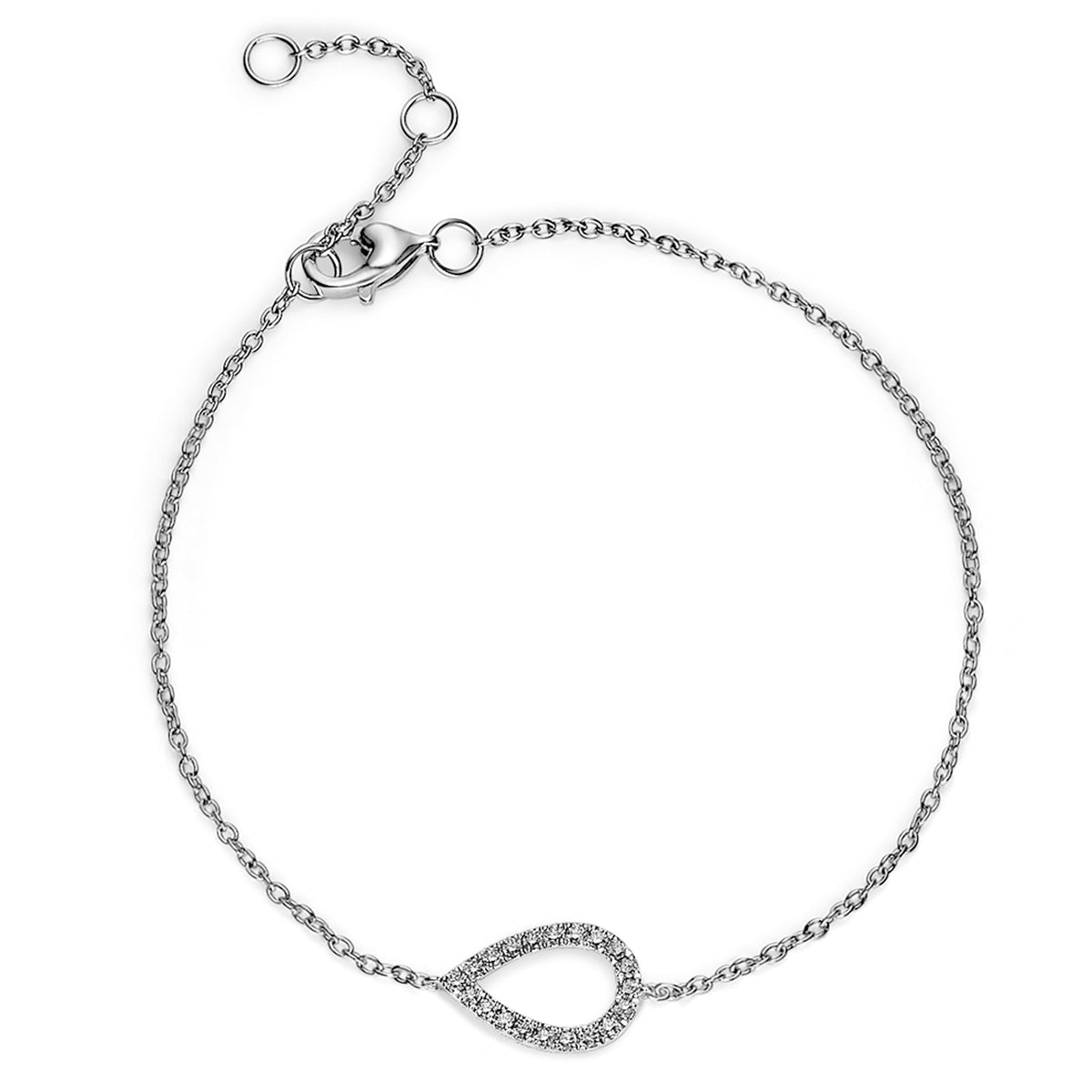 Diamond Pear Shape Bracelet - Dracakis Jewellers