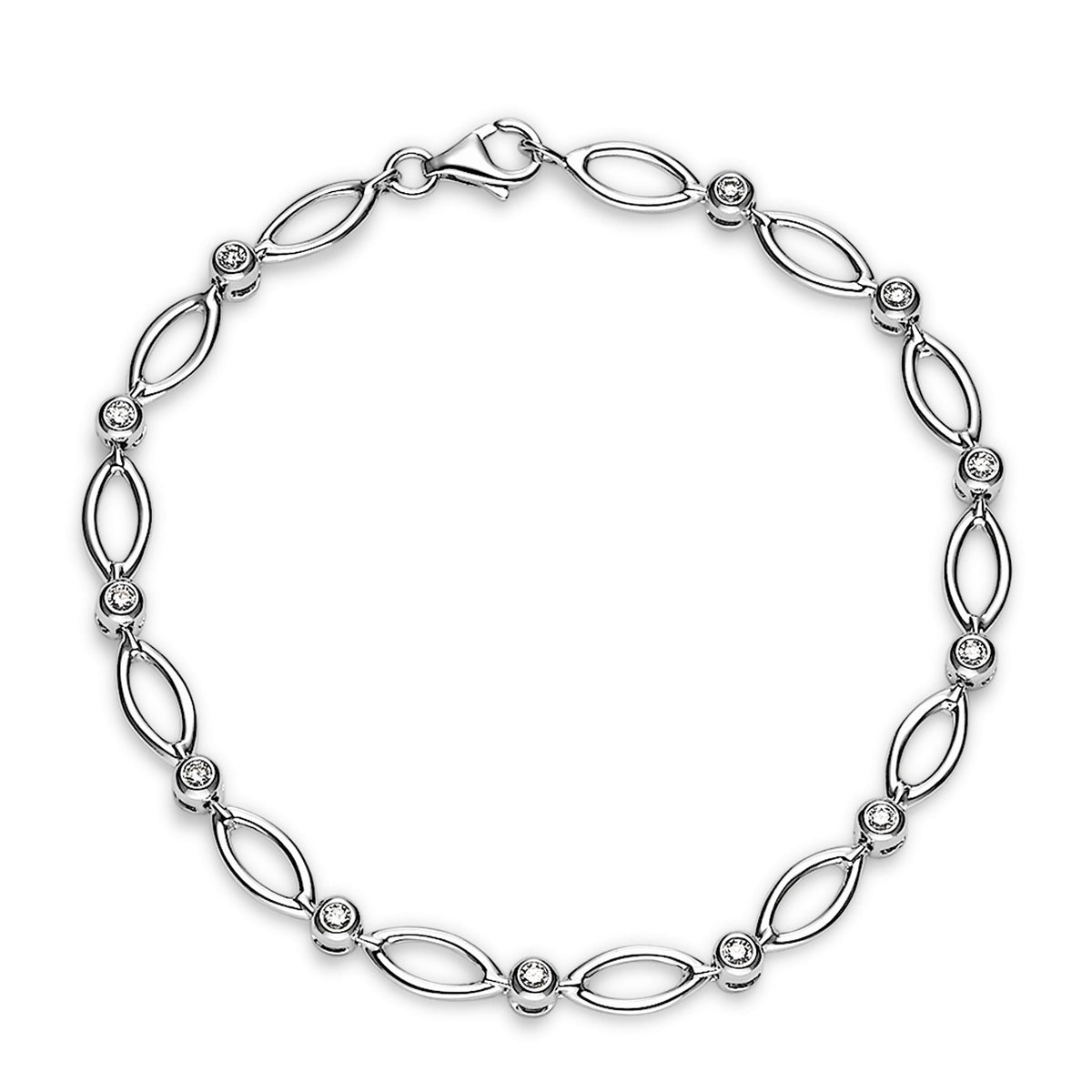 Diamond Petal Tennis Bracelet - Dracakis Jewellers